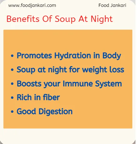 Benefits of Soup at Night